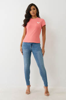 CRUSHED CRYSTAL HORSESHOE TEE, image 2