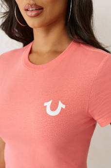 CRUSHED CRYSTAL HORSESHOE TEE, image 6
