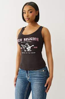 RIBBED METALLIC BUDDHA TANK, image 3