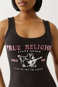 RIBBED METALLIC BUDDHA TANK, image 5