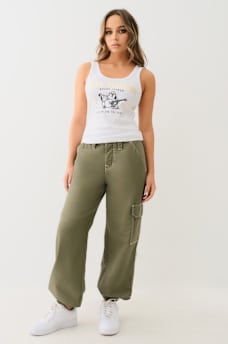 RIBBED METALLIC BUDDHA TANK, image 3