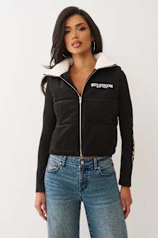 CORDUROY PUFFER VEST, image 1