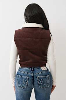 CORDUROY PUFFER VEST, image 4