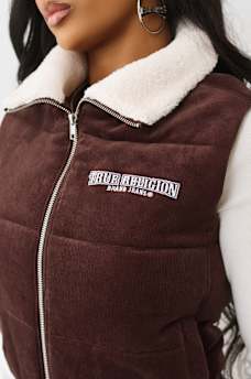 CORDUROY PUFFER VEST, image 5