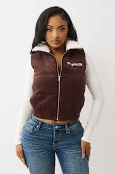 CORDUROY PUFFER VEST, image 1