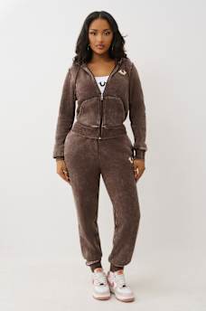 WASHED FLEECE ZIP HOODIE, image 3