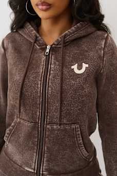 WASHED FLEECE ZIP HOODIE, image 5