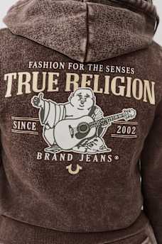 WASHED FLEECE ZIP HOODIE, image 1