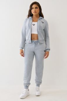 WASHED FLEECE ZIP HOODIE, image 3
