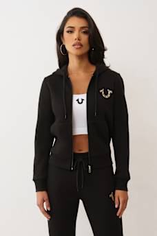 CRYSTAL LOGO ZIP HOODIE, image 4