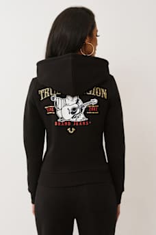 CRYSTAL LOGO ZIP HOODIE, image 7