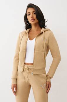 CRYSTAL LOGO ZIP HOODIE, image 5