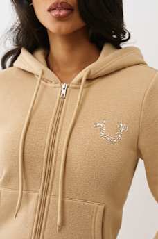 CRYSTAL LOGO ZIP HOODIE, image 7