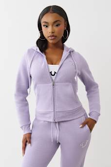 CRYSTAL LOGO ZIP HOODIE, image 2