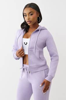 CRYSTAL LOGO ZIP HOODIE, image 3