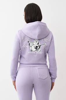 CRYSTAL LOGO ZIP HOODIE, image 6