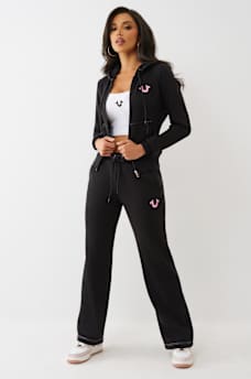 HORSESHOE APPLIQUE ZIP HOODIE, image 3