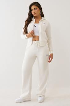 HORSESHOE APPLIQUE ZIP HOODIE, image 3