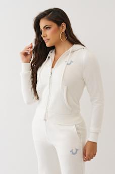 HORSESHOE APPLIQUE ZIP HOODIE, image 5
