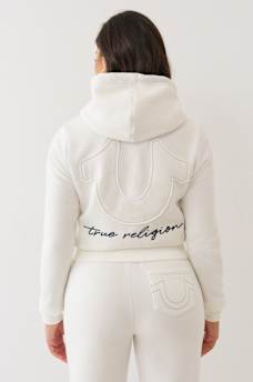 HORSESHOE APPLIQUE ZIP HOODIE, image 6