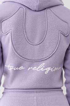 HORSESHOE APPLIQUE ZIP HOODIE, image 1