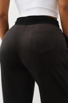 CRYSTAL HORSESHOE VELOUR STRAIGHT LEG SWEATPANT, image 6