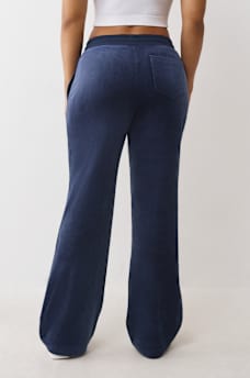 CRYSTAL HORSESHOE VELOUR STRAIGHT LEG SWEATPANT, image 4