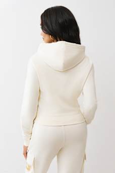 TRUE RELIGION METALLIC HOODIE