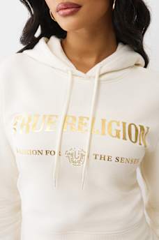 TRUE RELIGION METALLIC HOODIE