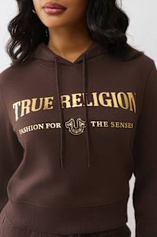 TRUE RELIGION METALLIC HOODIE, image 1