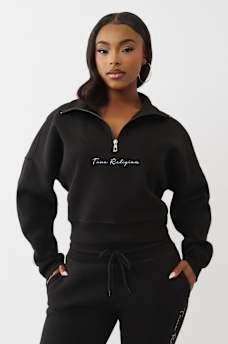 SCRIPT LOGO HALF-ZIP PULLOVER, image 2