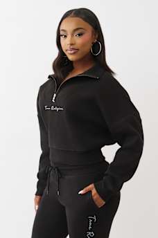 SCRIPT LOGO HALF-ZIP PULLOVER, image 4