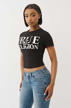 CRYSTAL HORSESHOE BABY TEE, image 4