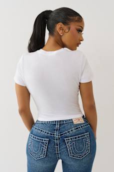 CRYSTAL HORSESHOE BABY TEE, image 5