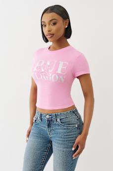 CRYSTAL HORSESHOE BABY TEE, image 3