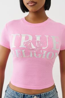 CRYSTAL HORSESHOE BABY TEE, image 1