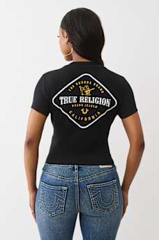 RIBBED LOGO BABY TEE, image 5