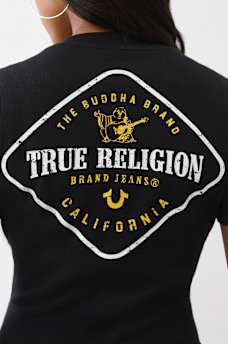 RIBBED LOGO BABY TEE, image 1