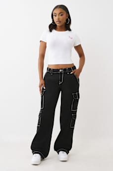 RIBBED LOGO BABY TEE, image 3