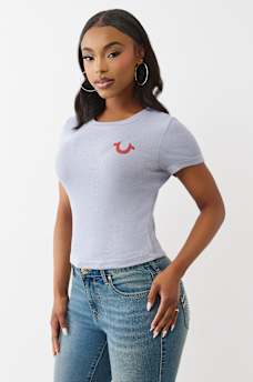 RIBBED LOGO BABY TEE, image 4