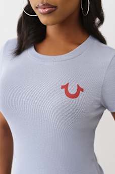 RIBBED LOGO BABY TEE, image 6