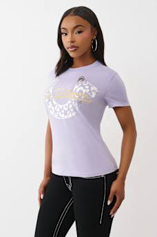 METALLIC LEOPARD GRAPHIC  TEE, image 4