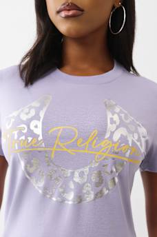 METALLIC LEOPARD GRAPHIC  TEE, image 1