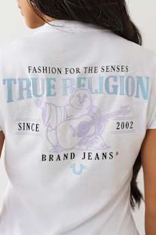 GRIDDED BUDDHA CREW TEE, image 1