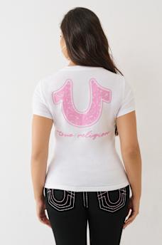 BANDANA HORSESHOE V NECK TEE, image 5