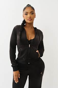 WING VELOUR ZIP HOODIE, image 2