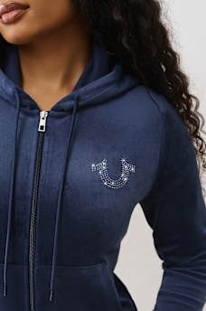 SUDADERA DE TERCIOPELO CON CAPUCHA, CIERRE Y ALAS, image 6