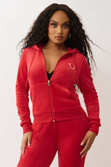 WING VELOUR ZIP HOODIE, image 2