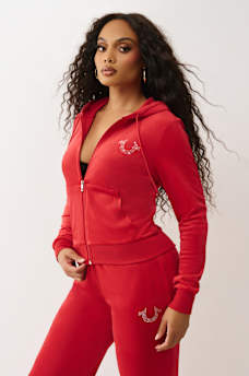 WING VELOUR ZIP HOODIE, image 4