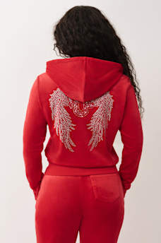WING VELOUR ZIP HOODIE, image 5